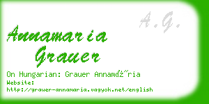 annamaria grauer business card